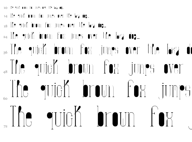 Eterna Infancia font waterfall